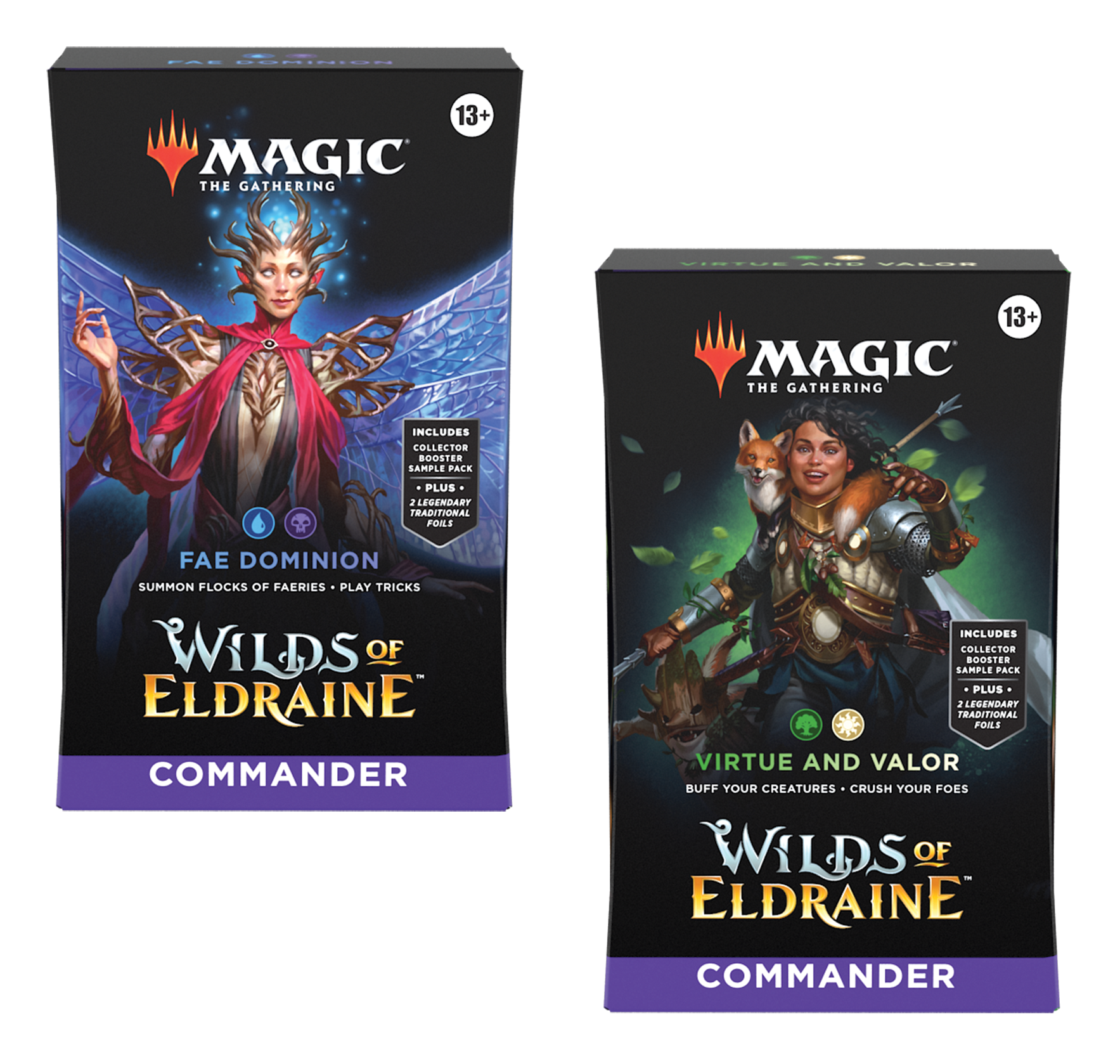 Magic: The Gathering: Wilds of Eldraine Commander Deck - Set of 2