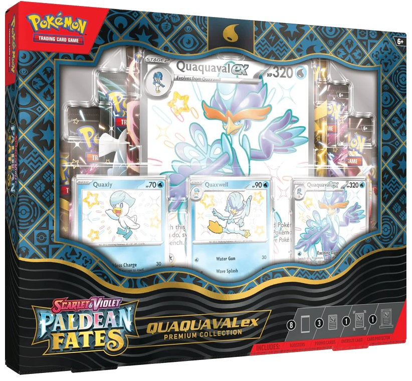 Pokemon TCG: Scarlet & Violet 4.5 Paldean Fates Premium Collection - Quaquaval