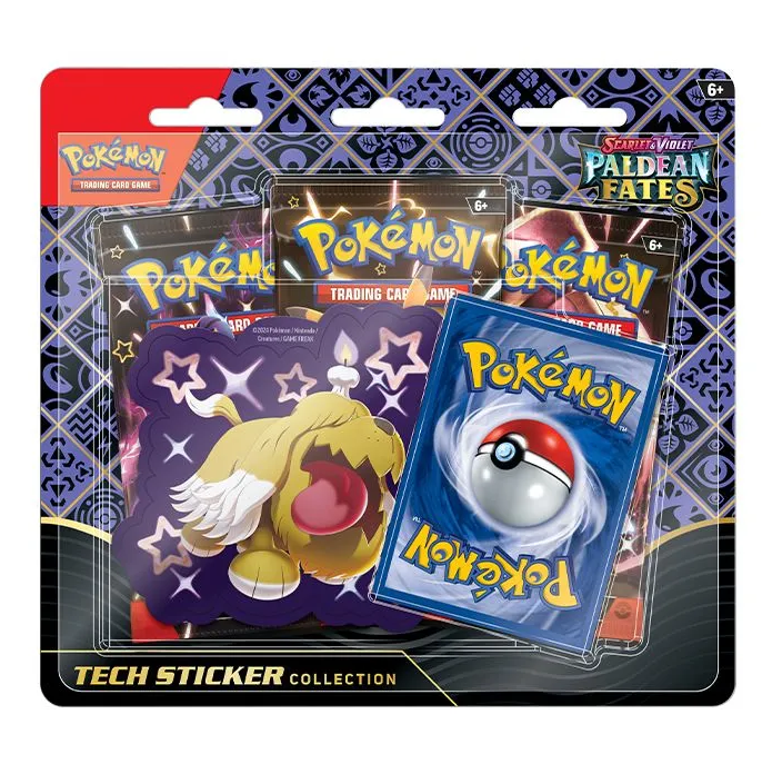 Pokemon TCG: Scarlet & Violet 4.5 Paldean Fates Tech Sticker Box - Greavard