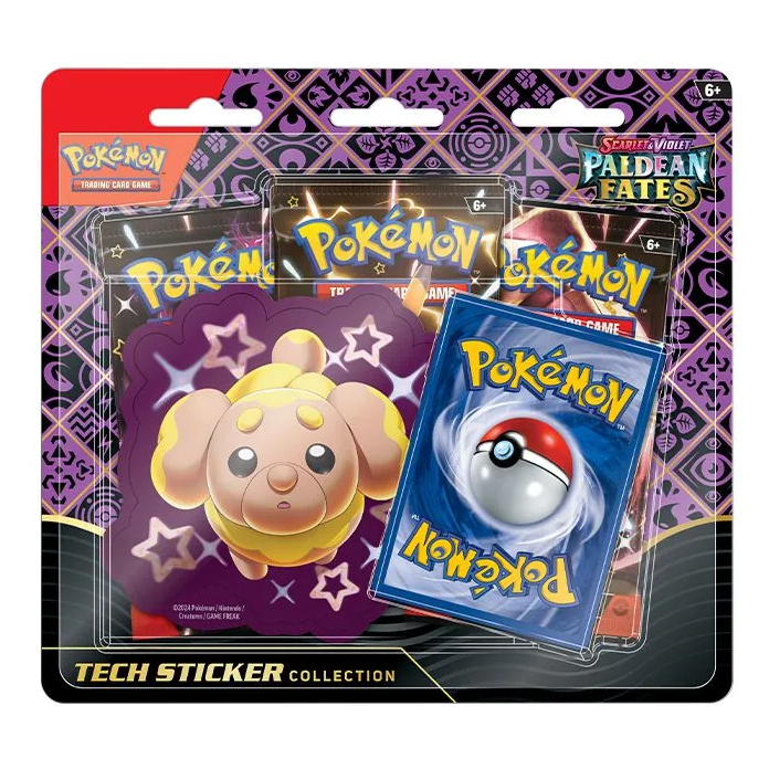 Pokemon TCG: Scarlet & Violet 4.5 Paldean Fates Tech Sticker Box - Fidough