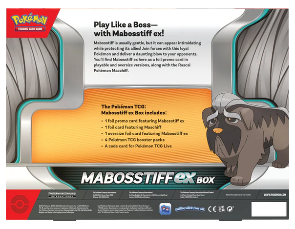 Pokemon TCG: Mabosstiff ex Box